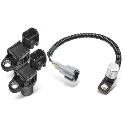 2 Pcs Camshaft & 1 Pc Crankshaft Position Sensor
