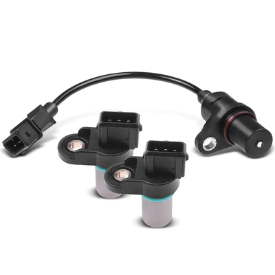 2 Pcs Camshaft & 1 Pc Crankshaft Position Sensor