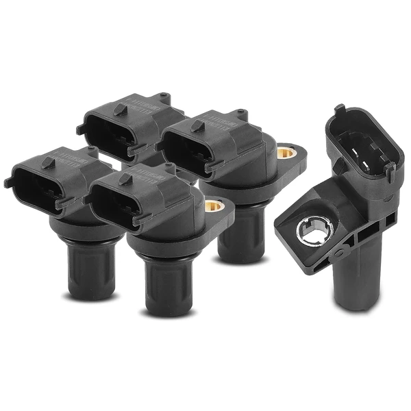 4 Pcs Camshaft & 1 Pc Crankshaft Position Sensor for Mercedes-Benz C250 Maybach S600
