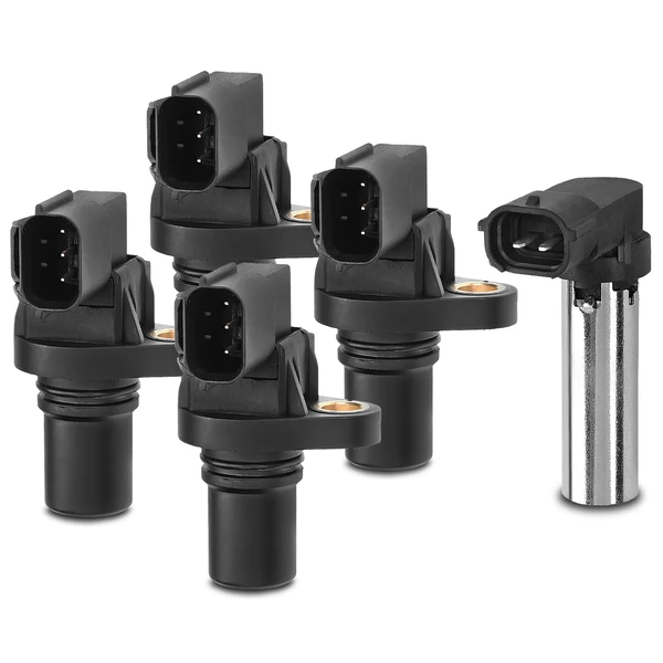 4 Pcs Camshaft & 1 Pc Crankshaft Position Sensor for Subaru Legacy Outback H6 3.0L