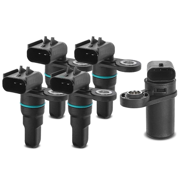 4 Pcs Camshaft & 1 Pc Crankshaft Position Sensor for 2007-2010 Dodge Charger
