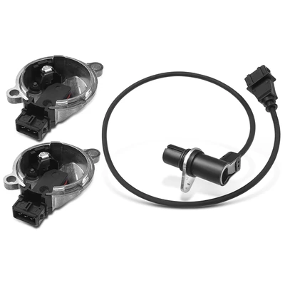2 Pcs Camshaft & 1 Pc Crankshaft Position Sensor