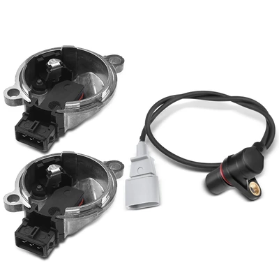 2 Pcs Camshaft & 1 Pc Crankshaft Position Sensor
