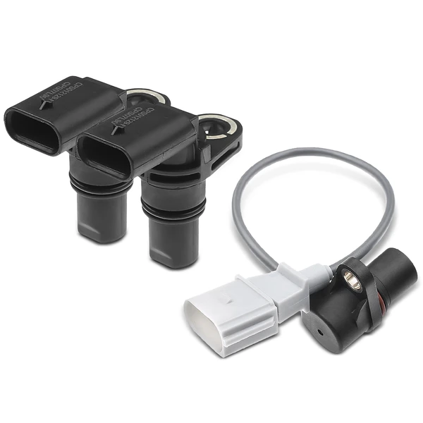 2 Pcs Camshaft & 1 Pc Crankshaft Position Sensor for Audi A4 TT Quattro 2009 VW Jetta 12-13
