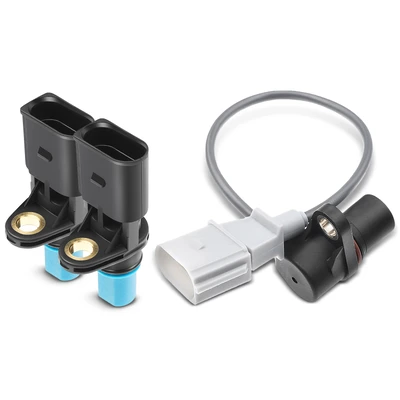 2 Pcs Camshaft & 1 Pc Crankshaft Position Sensor