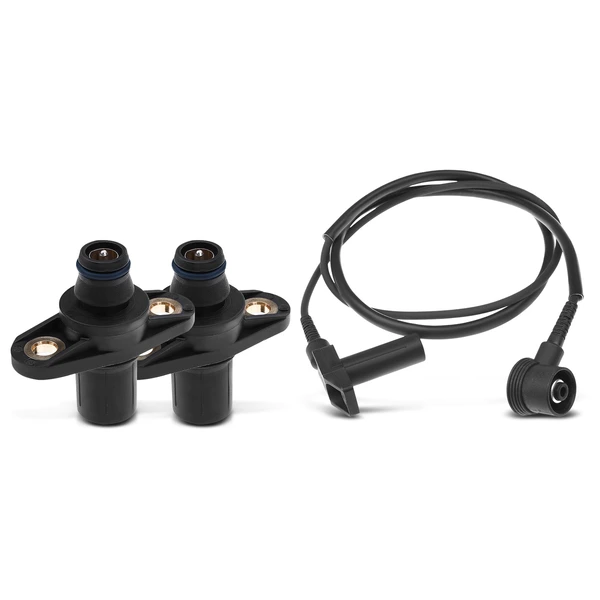 2 Pcs Camshaft & 1 Pc Crankshaft Position Sensor for Mercedes-Benz C220 C280 C36 AMG