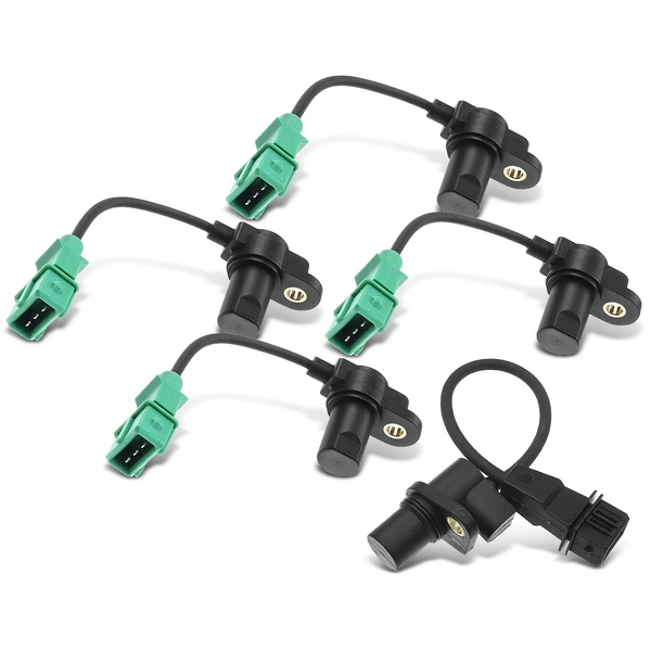 4 Pcs Camshaft & 1 Pc Crankshaft Position Sensor for Hyundai Sonata Kia Sportage DOHC