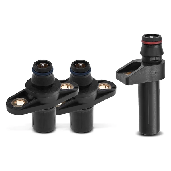 2 Pcs Camshaft & 1 Pc Crankshaft Position Sensor for Mercedes-Benz W140 S320 L6 3.2L