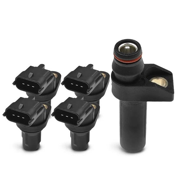4 Pcs Camshaft & 1 Pc Crankshaft Position Sensor for Benz R129 SL600 W140 S500 E420