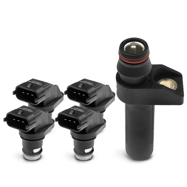 4 Pcs Camshaft & 1 Pc Crankshaft Position Sensor for Mercedes-Benz S420 E420 SL500
