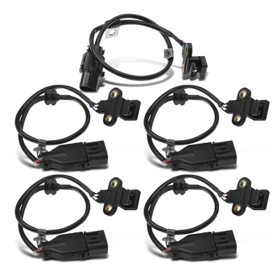 4 Pcs Camshaft & 1 Pc Crankshaft Position Sensor