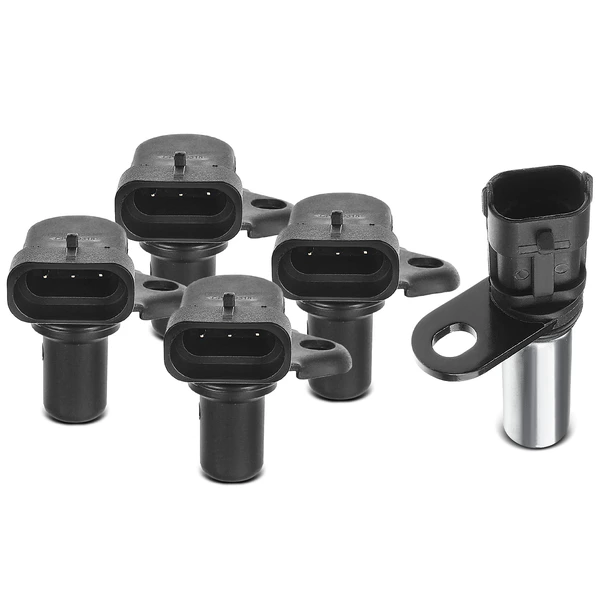 4 Pcs Camshaft & 1 Pc Crankshaft Position Sensor for Hyundai Azera Genesis Kia Amanti