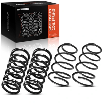 4 Pcs Front & Rear Coil Springs