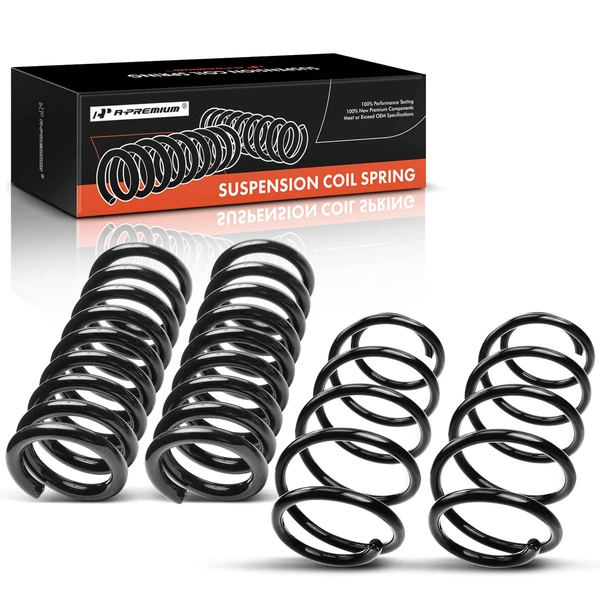 4 Pcs Front & Rear Coil Springs for Buick Rendezvous 02-07 Pontiac Aztek 02-05 AWD