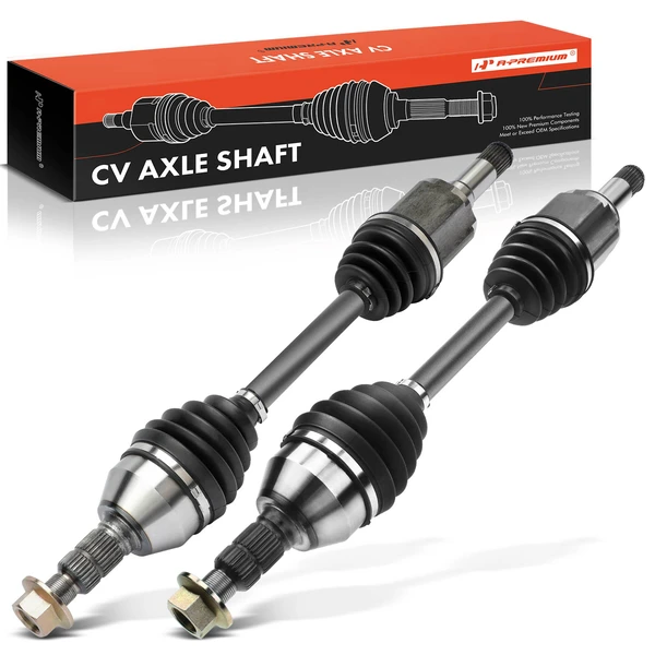 2010-2011 Cadillac SRX 2-Pc CV Axle Shaft Assembly Front Driver & Passenger A-Premium APCVA2903