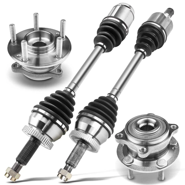 4-Pc CV Axle Shaft and Wheel Hub Assembly Kit Front Driver & Passenger A-Premium APCVA2468