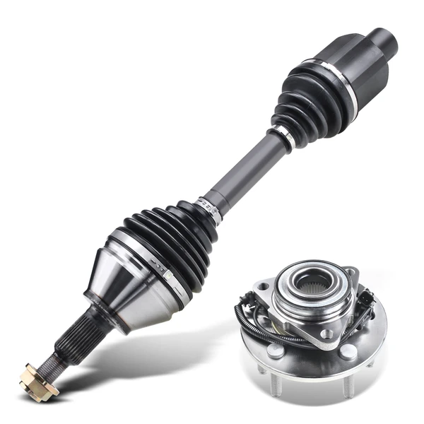 2-Pc CV Axle Shaft and Wheel Hub Assembly Kit Front Driver or Passenger A-Premium APCVA2897