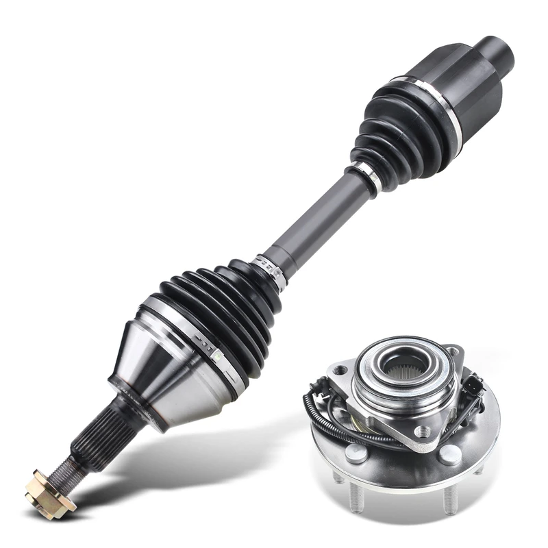 2-Pc CV Axle Shaft Assembly + Hub Bearing, Front Driver or Passenger, A-Premium APCVA2897