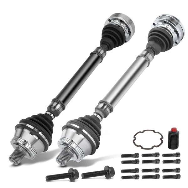 2001 Audi A4 2-Pc CV Axle Shaft Assembly Front Driver & Passenger A-Premium APCVA2540