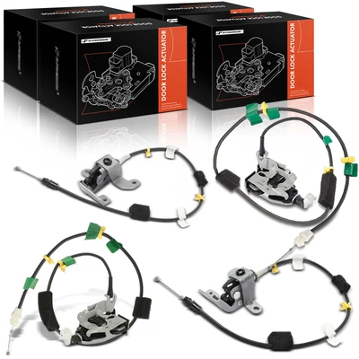4 Pcs Rear Upper & Lower Door Lock Actuator