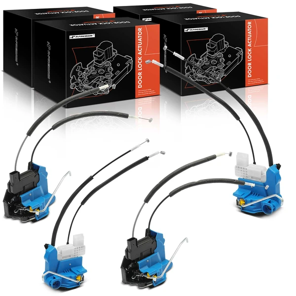 4 Pcs Front & Rear Door Lock Actuator for Kia Rio 2012-2017 6-Pin