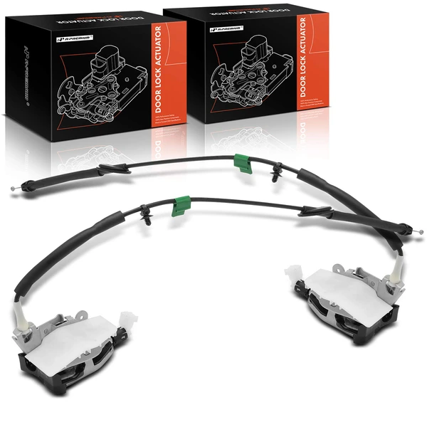 2 Pcs Rear Lower Door Lock Actuator for Ford F-150 F-250 F-350 Super Duty with cable