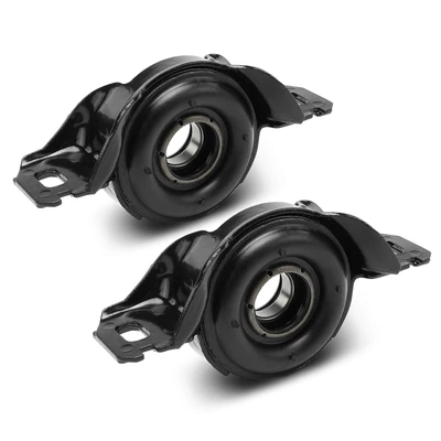 2 Pcs Front & Rear Drive Shaft Center Support Bearing