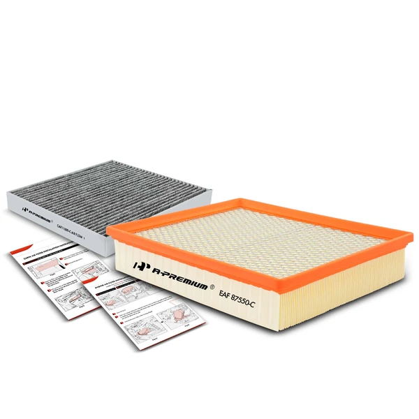 Engine & Activated Carbon Cabin Air Filter for 2014 2017-2018 GMC Sierra 1500