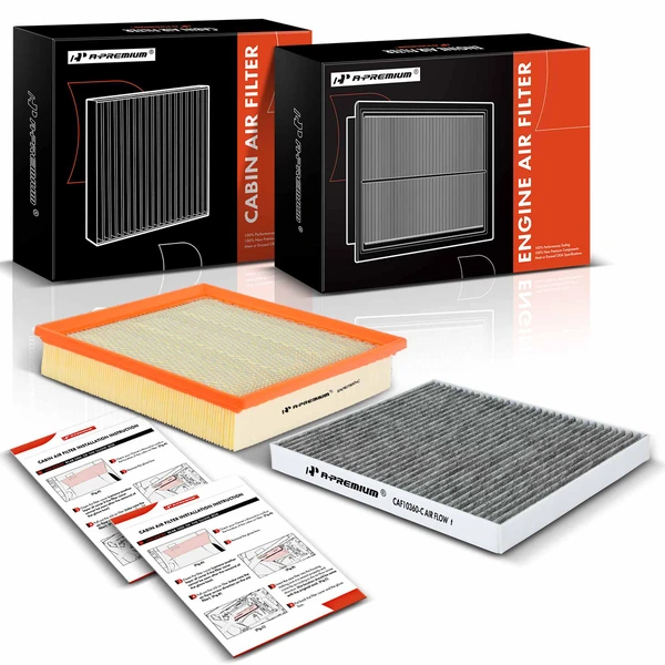 Engine & Activated Carbon Cabin Air Filter for 2003-2004 Chevrolet Suburban 2500