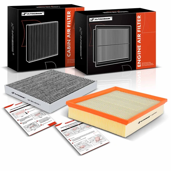 Engine & Activated Carbon Cabin Air Filter for Cadillac Escalade Chevy GMC
