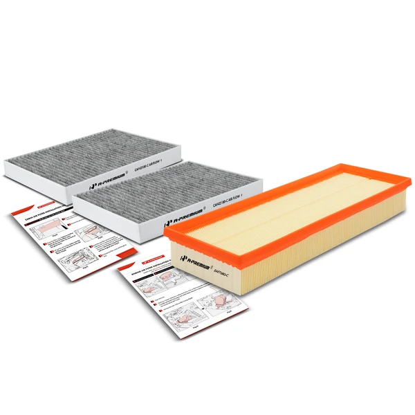 3 Pcs Engine & Activated Carbon Cabin Air Filter for Mercedes-Benz CL550 S400 S450