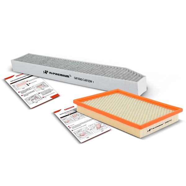 Engine & Activated Carbon Cabin Air Filter for Jeep Grand Cherokee 2005-2010