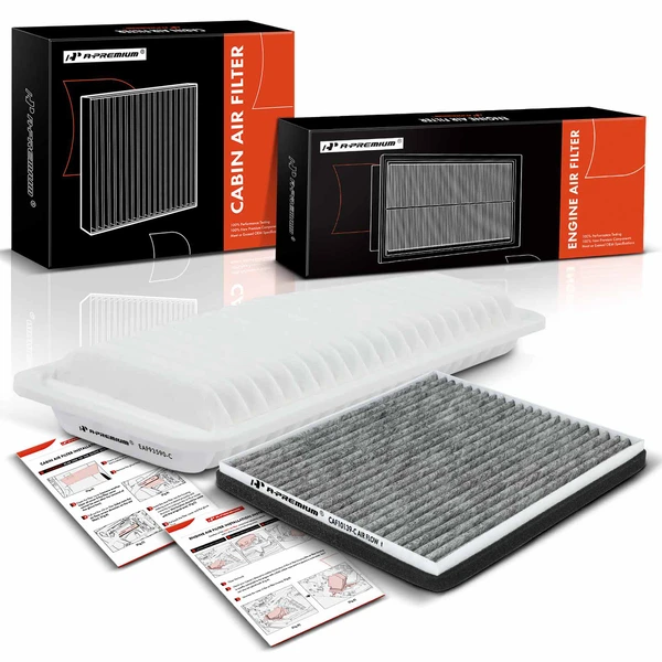 Engine & Activated Carbon Cabin Air Filter for Toyota RAV4 2001-2005 GAS