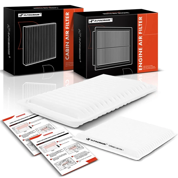 Engine & Carbon Cabin Air Filter for Toyota Sienna 2004-2009 V6 3.3L