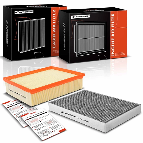 Engine & Activated Carbon Cabin Air Filter for Audi A4 A4 Quattro 2002-2009