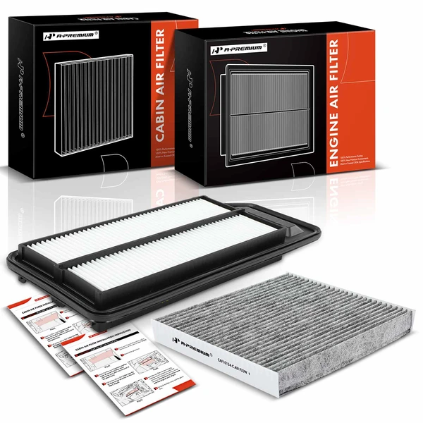 Engine & Activated Carbon Cabin Air Filter for 2004-2008 Acura TSX