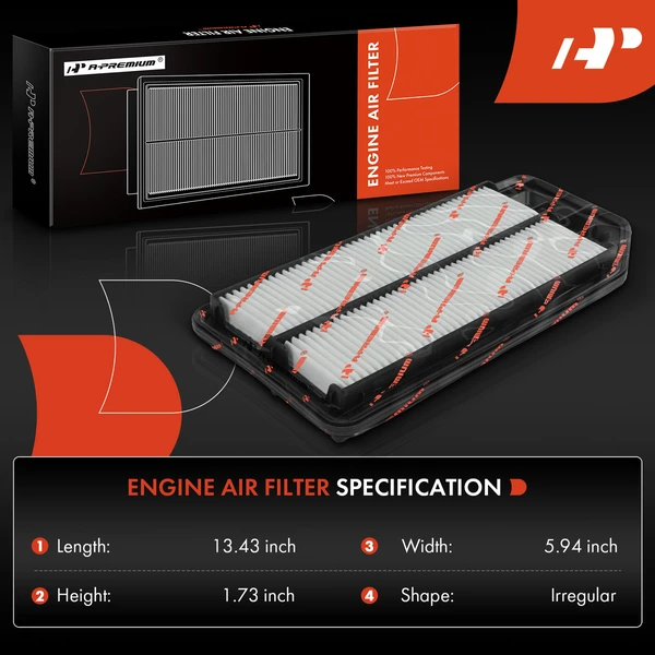 Engine & Activated Carbon Cabin Air Filter for Honda Accord 2003-2007 Acura TSX 2004-2008 2.4L