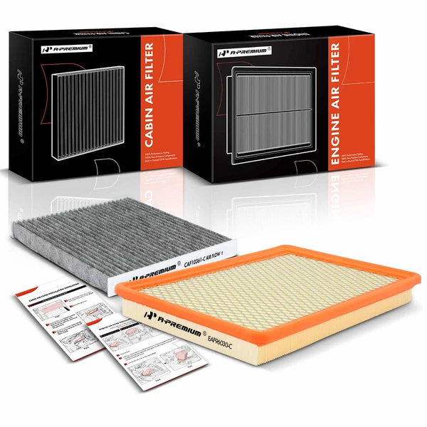 Engine & Activated Carbon Cabin Air Filter for Saturn Ion 2003-2005 L4 2.2L