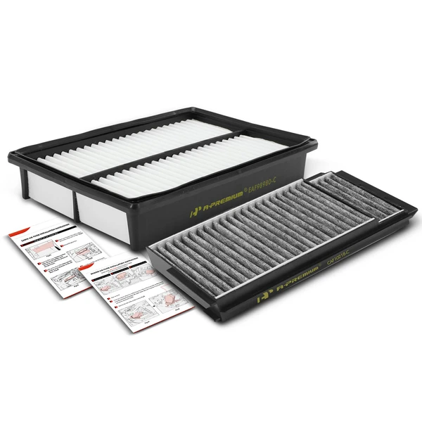 Engine & Activated Carbon Cabin Air Filter for Mazda 3 2004-2009 3 Sport 5