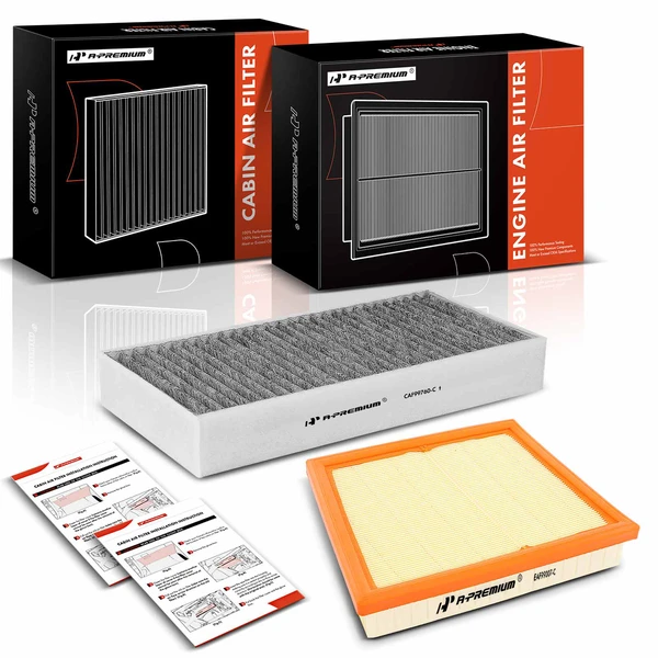 Engine & Activated Carbon Cabin Air Filter for BMW X1 2016-2022 X2 Mini Cooper