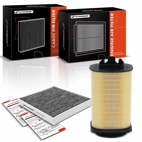 Engine & Activated Carbon Cabin Air Filter for INFINITI Q50 2016-2018 Q60