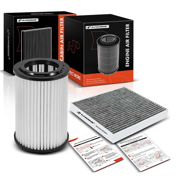 Engine & Activated Carbon Cabin Air Filter for Hyundai Veloster N 2019-2021 2.0L