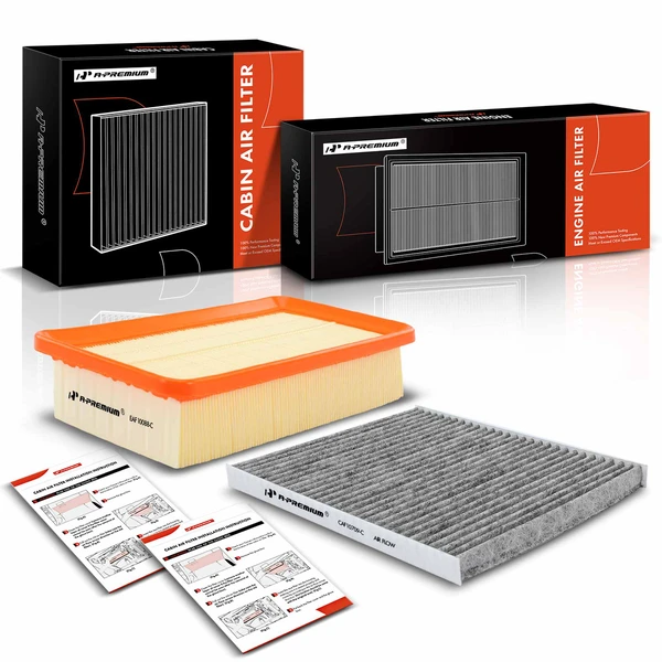 Engine & Activated Carbon Cabin Air Filter for Kia Rio Rio5 2006-2011