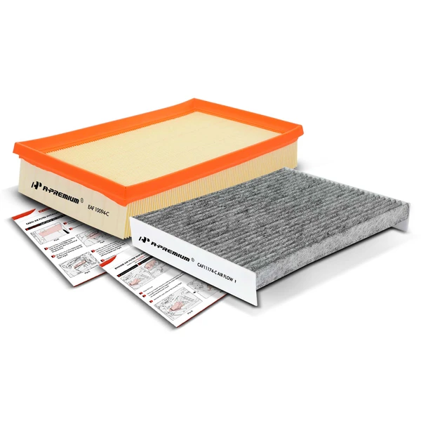 Engine & Activated Carbon Cabin Air Filter for Ford Fusion 10-12 Mercury Milan