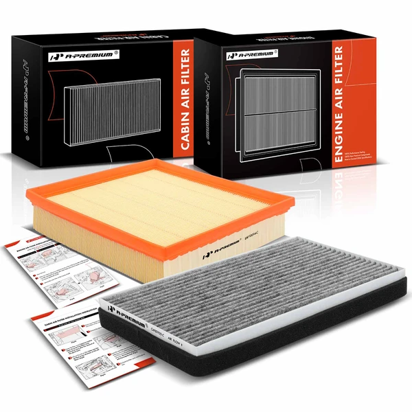 Engine & Activated Carbon Cabin Air Filter for Chevy Impala Buick Allure LaCrosse Pontiac