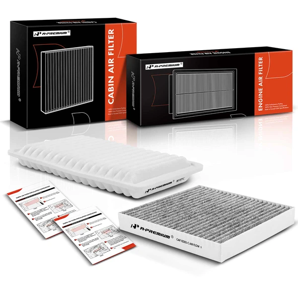 Engine & Activated Carbon Cabin Air Filter for 2009-2016 Toyota Venza