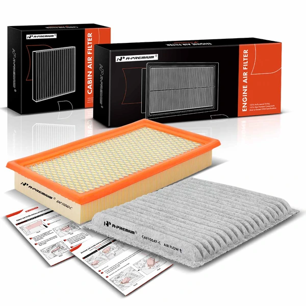 Engine & Activated Carbon Cabin Air Filter for Ford Edge 07-14 Lincoln MKX Mazda