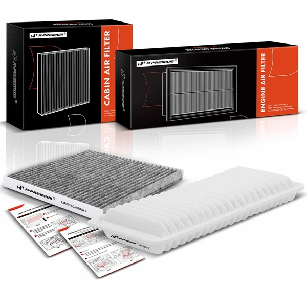 Engine & Activated Carbon Cabin Air Filter for Lexus RX400h 2006-2008 V6 3.3L