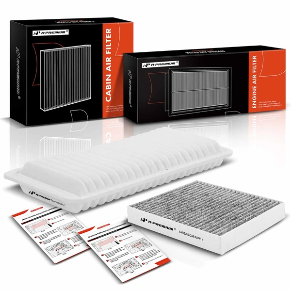 Engine & Activated Carbon Cabin Air Filter for 2008-2010 Toyota Highlander