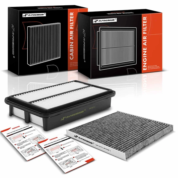 Engine & Activated Carbon Cabin Air Filter for Kia Sedona 2011-2012 2014 3.5L